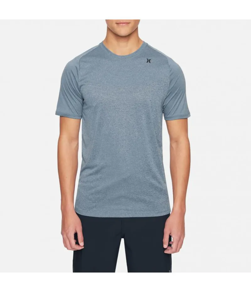 Hurley Quick Dry Warp Knit Short Sleeve T-Shirt Black Heather